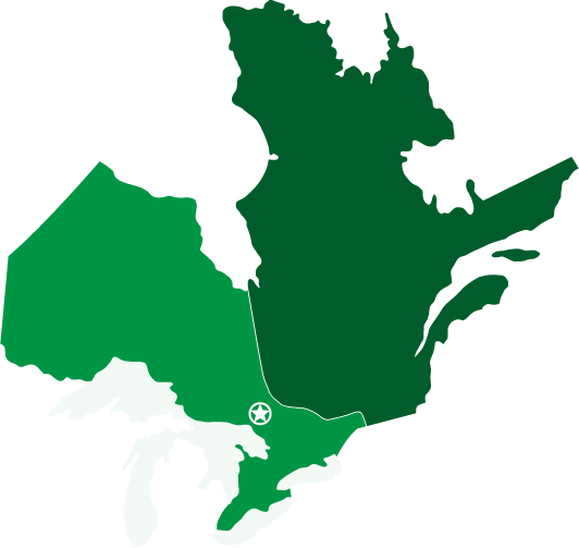 Ontario - Quebec Map